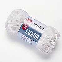 Пряжа YarnArt Luxor 1201 Молоко (Ярнарт Люксор) 100% мерсеризованный хлопок