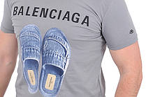 Футболка чоловіча Balenciaga 23-Y-7504 сіра, фото 6