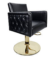 Кресла парикмахера клиента для салона красоты Jules Парикмахерские кресла с регулировкой высоты гидравлические Диск плоский золото