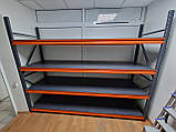 Стелаж для складу, архіву, магазину. SN п. 2000х1720х600 мм оц 3 ярусу оц полиця набірна, фото 2