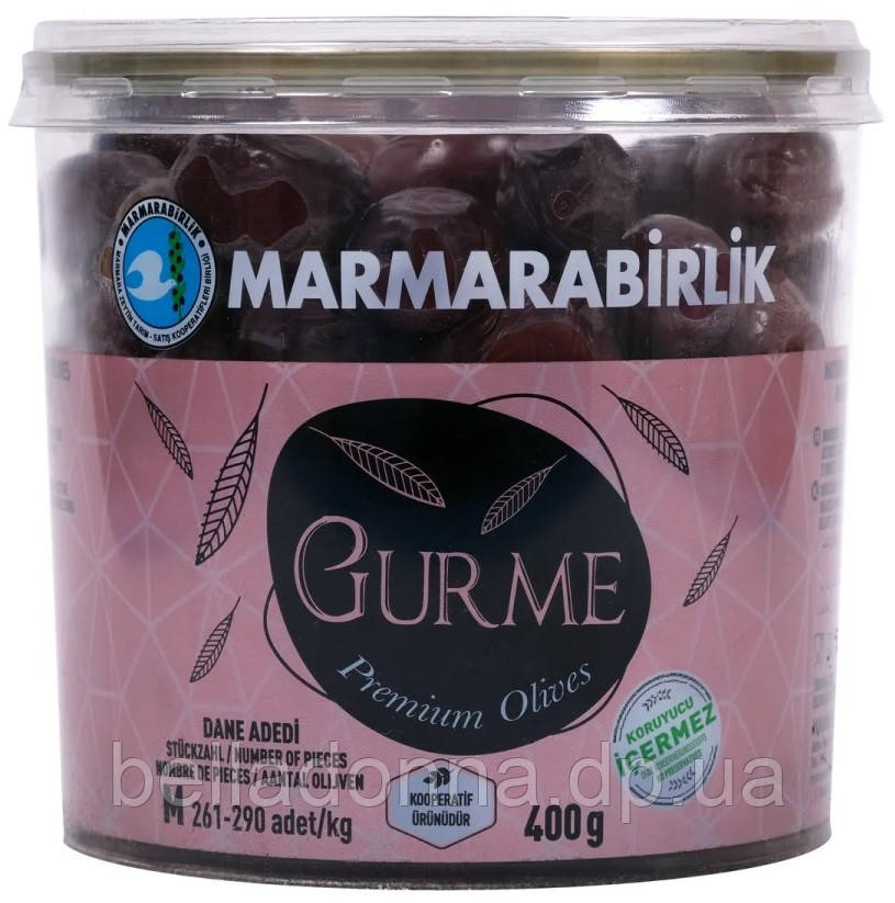 Маслини вялені (оливки) 400 г Marmarabirlik Gurme M