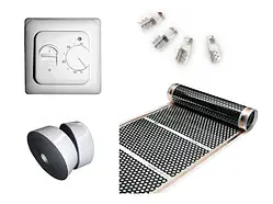 Комплект саморегулюючої інфрачервоної плівки HeatTech PTC-505 1 кв.м. Graphene