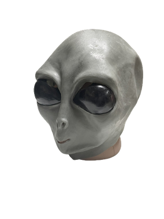 Маска НЛО ABC Ilussion латекс інопланетянин прибулець сіра, фото 1