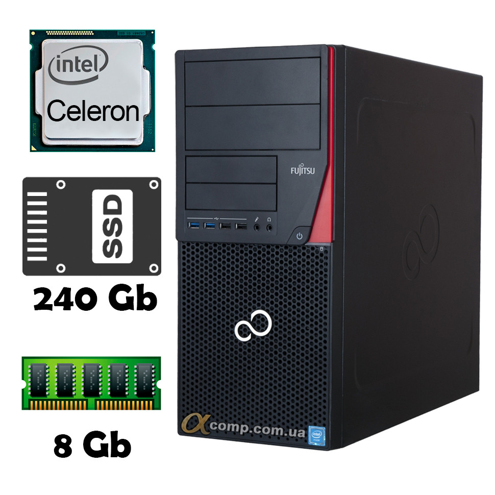 Fujitsu ESPRIMO P756 (Celeron G3900 • 8Gb • ssd 240Gb) БВ