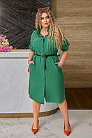 Женское летнее платье рубашка Ткань: софт Размеры: 50-52, 54-56, 58-60, 62-64