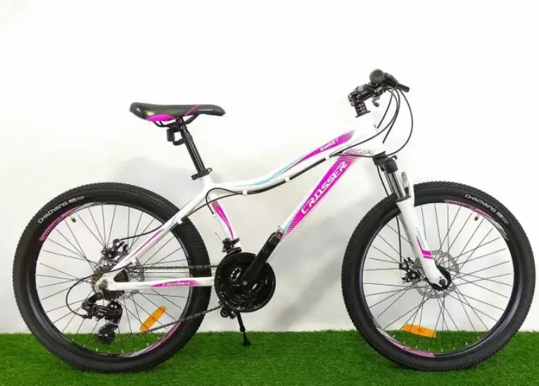 Велосипед гірський підлітковий Crosser Sweet 24″ рама 14" Біло-рожевий
