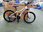 Велосипед гірський підлітковий Crosser Sweet 24″ рама 14" Біло-рожевий, фото 3