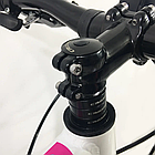 Велосипед гірський підлітковий Crosser Sweet 24″ рама 14" Біло-рожевий, фото 4