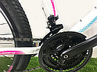 Велосипед гірський підлітковий Crosser Sweet 24″ рама 14" Біло-рожевий, фото 9