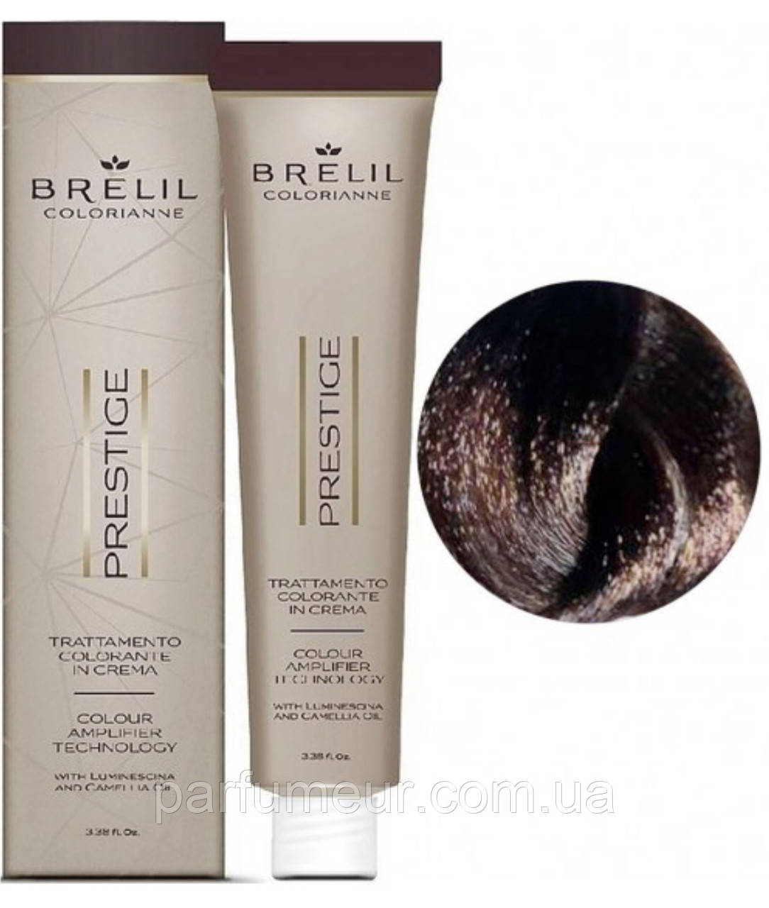 Крем-фарба для волосся Brelily Colorianne Prestige 7/24 русявий пудровий 100 мл, фото 1