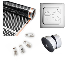Комплект саморегулюючої інфрачервоної плівки HeatTech PTC-510 14 кв. м. Graphene