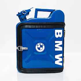 Каністра-бар подарунковий набір водієві для алкоголю на 10 л. з принтом "BMW"