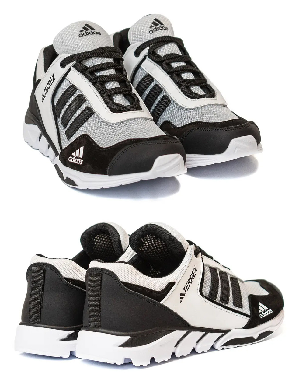 Чоловічі літні кросівки сітка Adidas (Адідас) Terrex White, текстильні кеди літо біле, Чоловіче взуття, фото 1