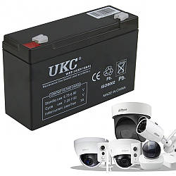 Універсальна акумуляторна батарея 6V 10A / Зарядний акумулятор / АКБ для систем відеоспостереження