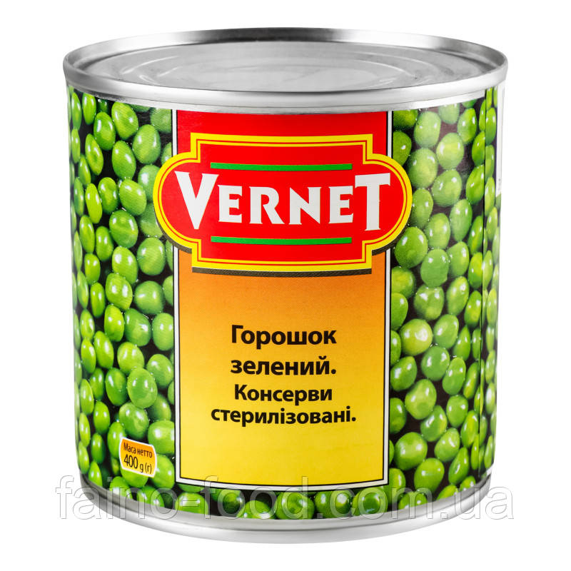 Зелений горошок "VERNET", ж/б, 400 г