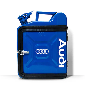 Подарунковий набір для міні-бару автомобілісту на 10 л. з принтом "Audi" Синій