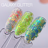Гель для нігтів Galaxy Glitter от Saga Professional 13, 8 мл, фото 3