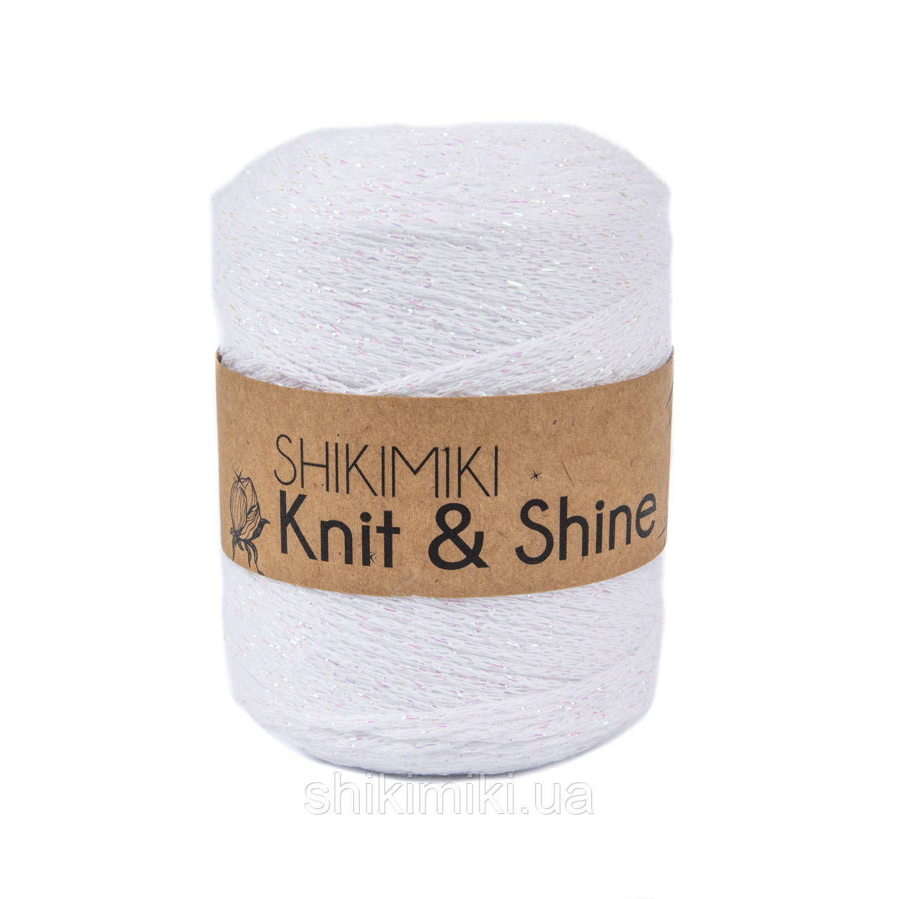 Трикотажний шнур з люрексом Knit & Shine, колір Білий