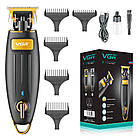 Машинка для стрижки волосся V-192, з USB / Бездротовий акумуляторний триммер для стрижки + 5 насадок, фото 9