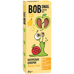 Натуральні цукерки Bob Snail Яблуко-Груша, 30 г