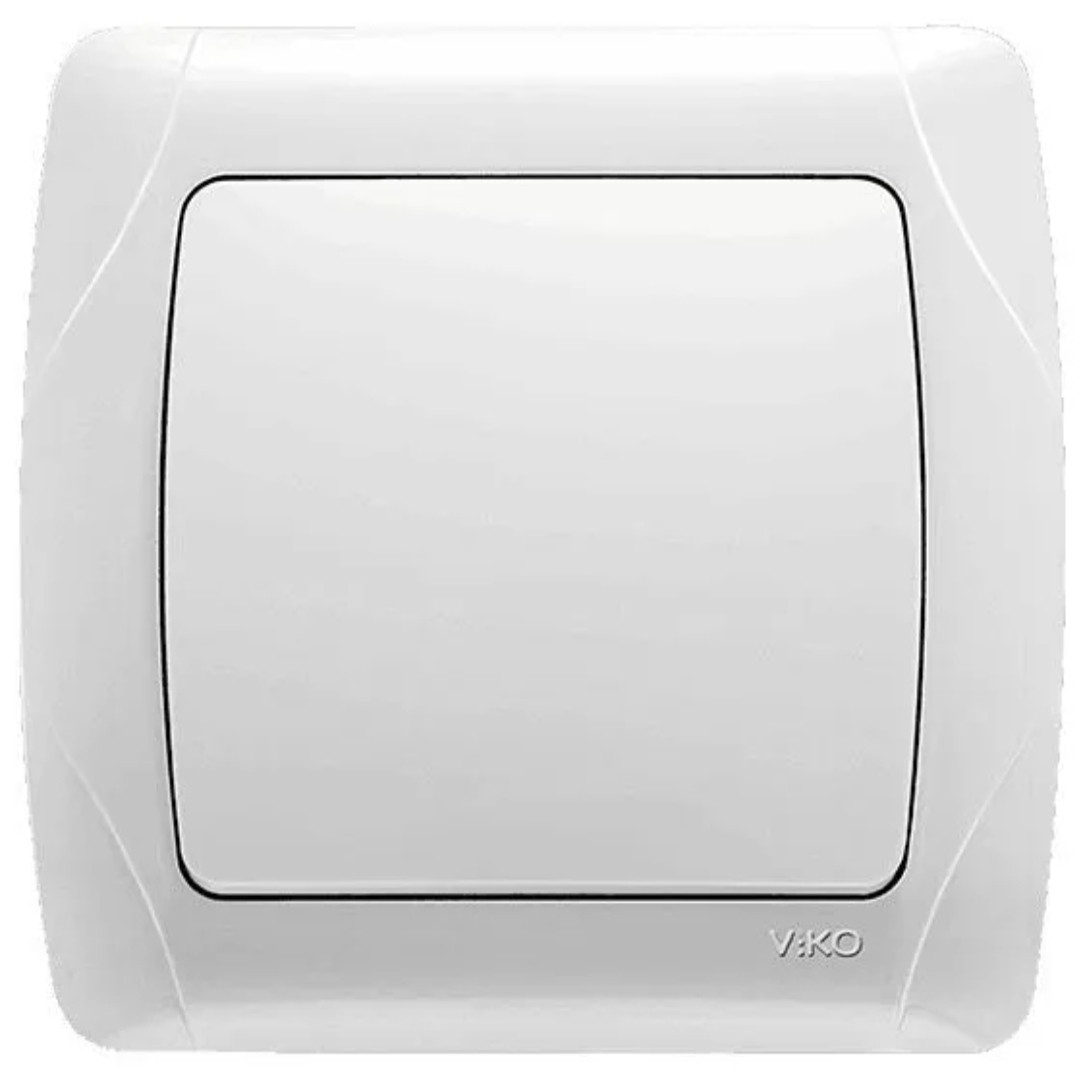 Вимикач 1 кл. Carmen Білий, фото 1