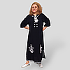 Довге  штапельне плаття  великі розміри 56-62 (XL-3XL) в східному стилі Туреччина,  Merve Moda 513, фото 9