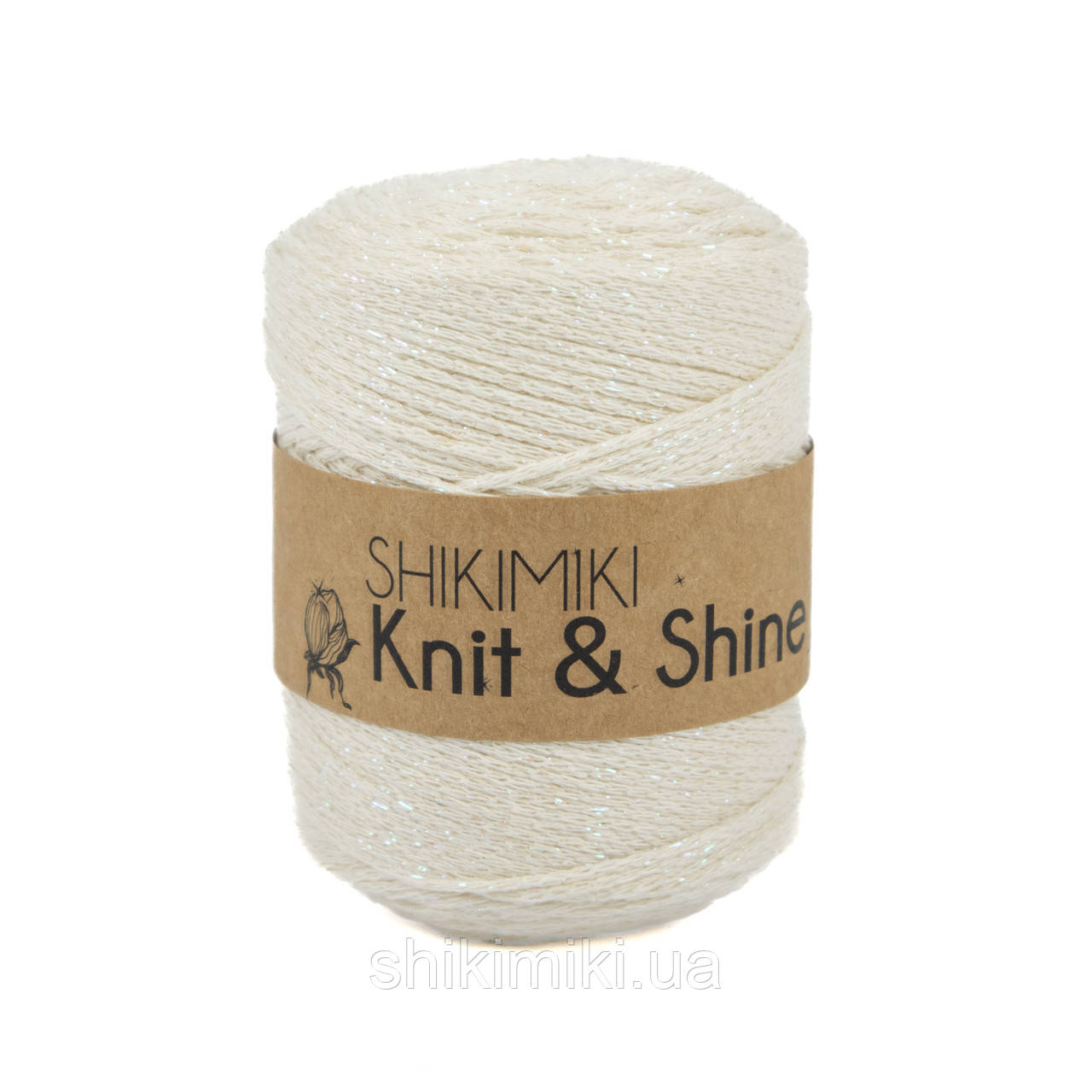 Трикотажний шнур з люрексом Knit & Shine, колір Молочний