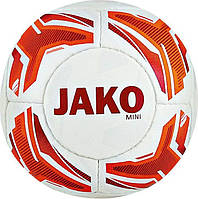 Сувенирный футбольный мяч Jako STRIKER 2385-19 бело-оранжево-красный Размер 1