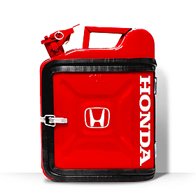 Каністра-бар на 10 л. для відпочинку на день народження гонщику з принтом "Honda" Червоний