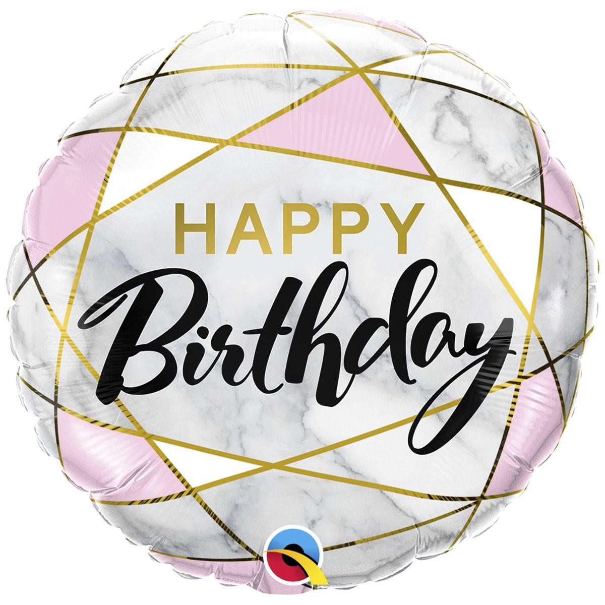 HB pink фольговане гелієве коло 46 см