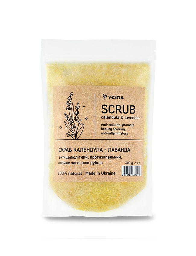 Vesna Скраб для тіла Календула + Лаванда, 300 g, фото 1