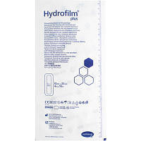 Повязка HYDROFILM PLUS (Гидрафилм плюс) прозрачная пленочная с абсорбирующей подушечкой 10см х 25см 1шт