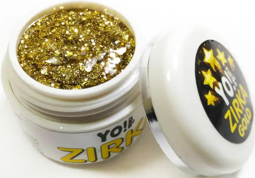 Глітерний гель-лак ZIRKA Gold YO! 5мл AVADONA