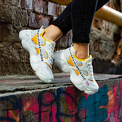 Жіночі білі модні кросівки Violeta Розміри 40 41 Суперлегкі!