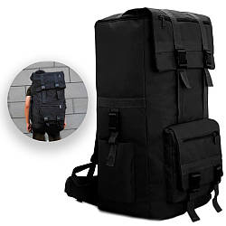 Великий рюкзак (110л) для подорожей (83х40х40см) X110L, Чорний / Наплічник туристичний / Похідна сумка