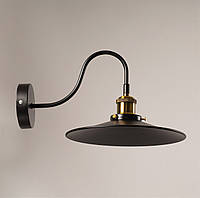 Светильник настенный металлический черный в стиле лофт