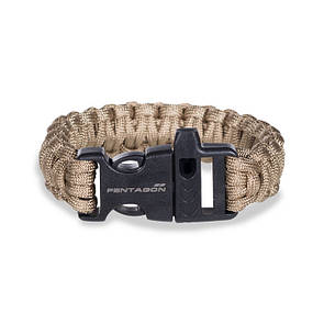 Паракордовий браслет Pentagon PSELION BRACELET K25047 Large, Койот (Coyote)