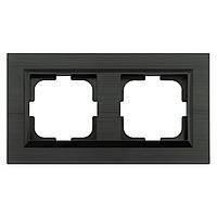 Рамка 2-ша QUANTUM антрацит