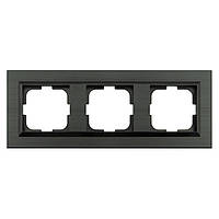 Рамка 3-шарова QUANTUM антрацит