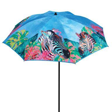 Круглый пляжный зонт Zebra 200x200 см синий Jumi - фото 1 - id-p1816320326