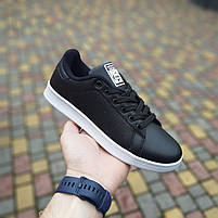 Літні жіночі кросівки чорні з білим Adidas Stan Smith. Взуття жіноче чорно-біле на літо Адідас Стен Сміт, фото 10