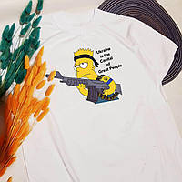 Футболка патріотична Барт Сімпсон