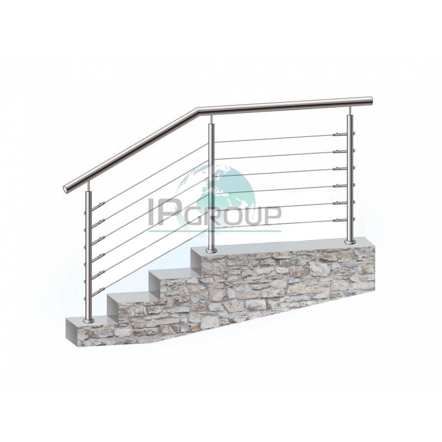 Перила для сходів з нержавіючої сталі