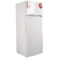 Холодильник (143 см/205 л) Grunhelm GRW-143DD двокамерний, верхня морозильна камера