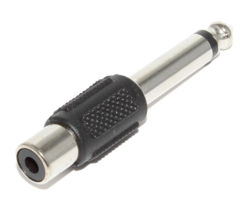 Купить Переходник штекер тюльпан RCA на jack aux 3.5mm 6,5mm моно ...