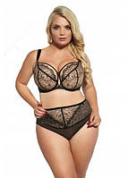 Бюстгальтер з м'якими чашками чорний Soft Kris Line Si жіноча спідня білизна великих розмірів груди