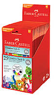 Клейкая масса Faber-Castell TACK-IT 50г в форме ленты для многоразового использования неоновых цветов, 187094