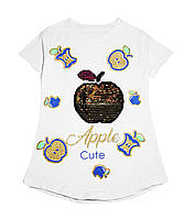 Туніка паєтки "Яблуко"(від 5 до 8 років)