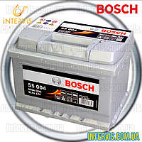Аккумулятор 61Ah-12v BOSCH (Бош) (S5004) 600A (R+правый) 242x175x175 (пуск)