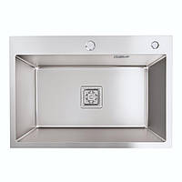 Кухонна мийка Platinum Handmade 5843 HSB квадратний сифон 3,0/1,0